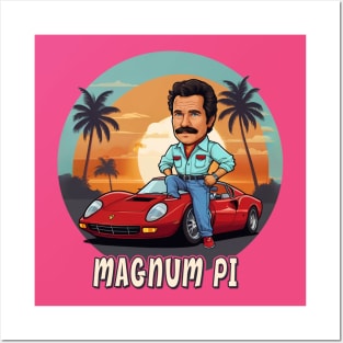 Magnum pi car ferrari Posters and Art